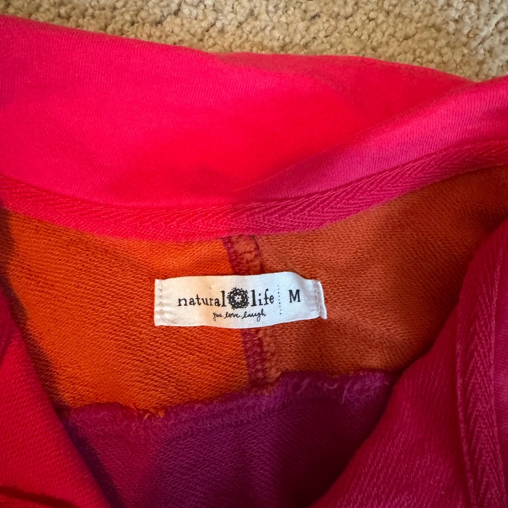 Natural Life Jess Color Block Zip Sweatshirt - Picture 2 of 5